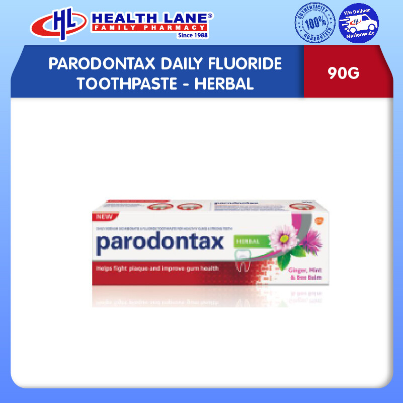 PARODONTAX DAILY FLUORIDE TOOTHPASTE (90G) - HERBAL